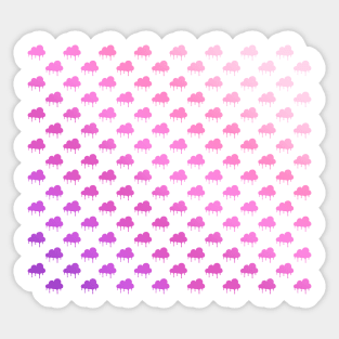 Dixie Damelio - be happy Cloud (logo pattern pink rainbow)| Charli Damelio Hype House Tiktok Sticker